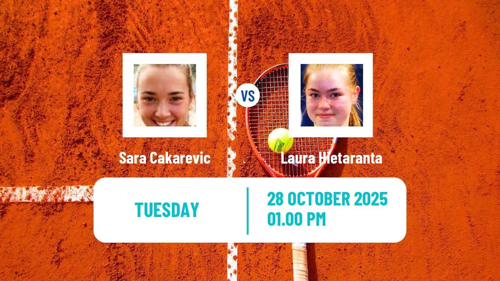 Tennis ITF W35 Villeneuve D Ascq Women Sara Cakarevic - Laura Hietaranta