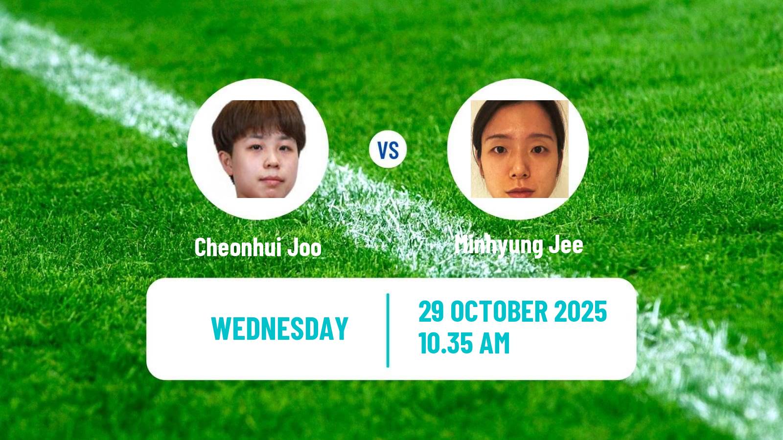 Table tennis Wtt Champions Montpellier Women Cheonhui Joo - Minhyung Jee