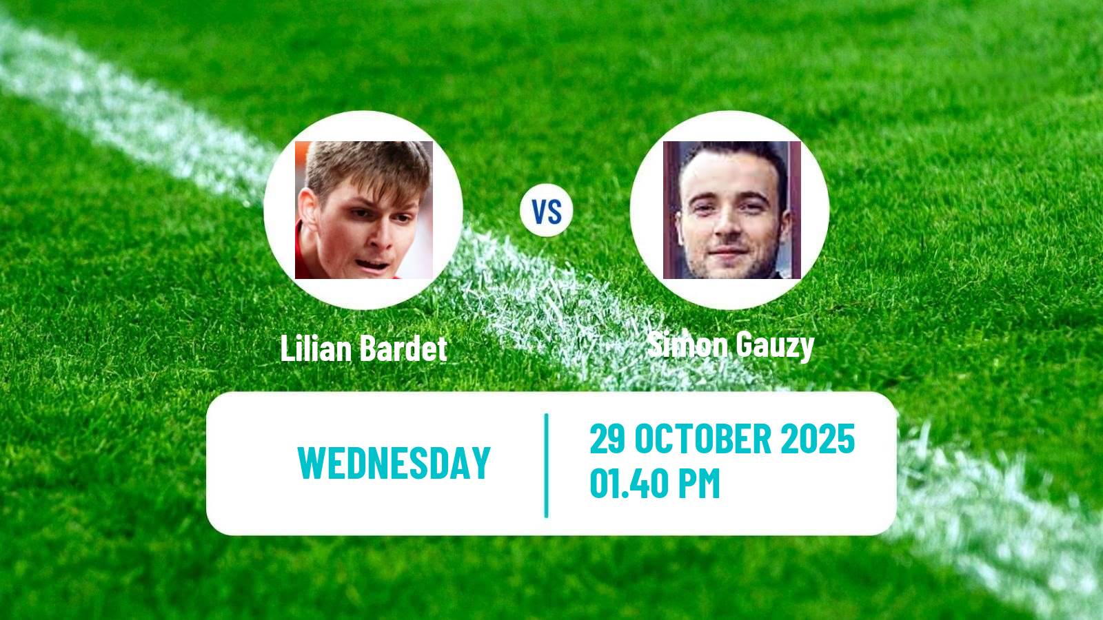 Table tennis Wtt Champions Montpellier Men Lilian Bardet - Simon Gauzy