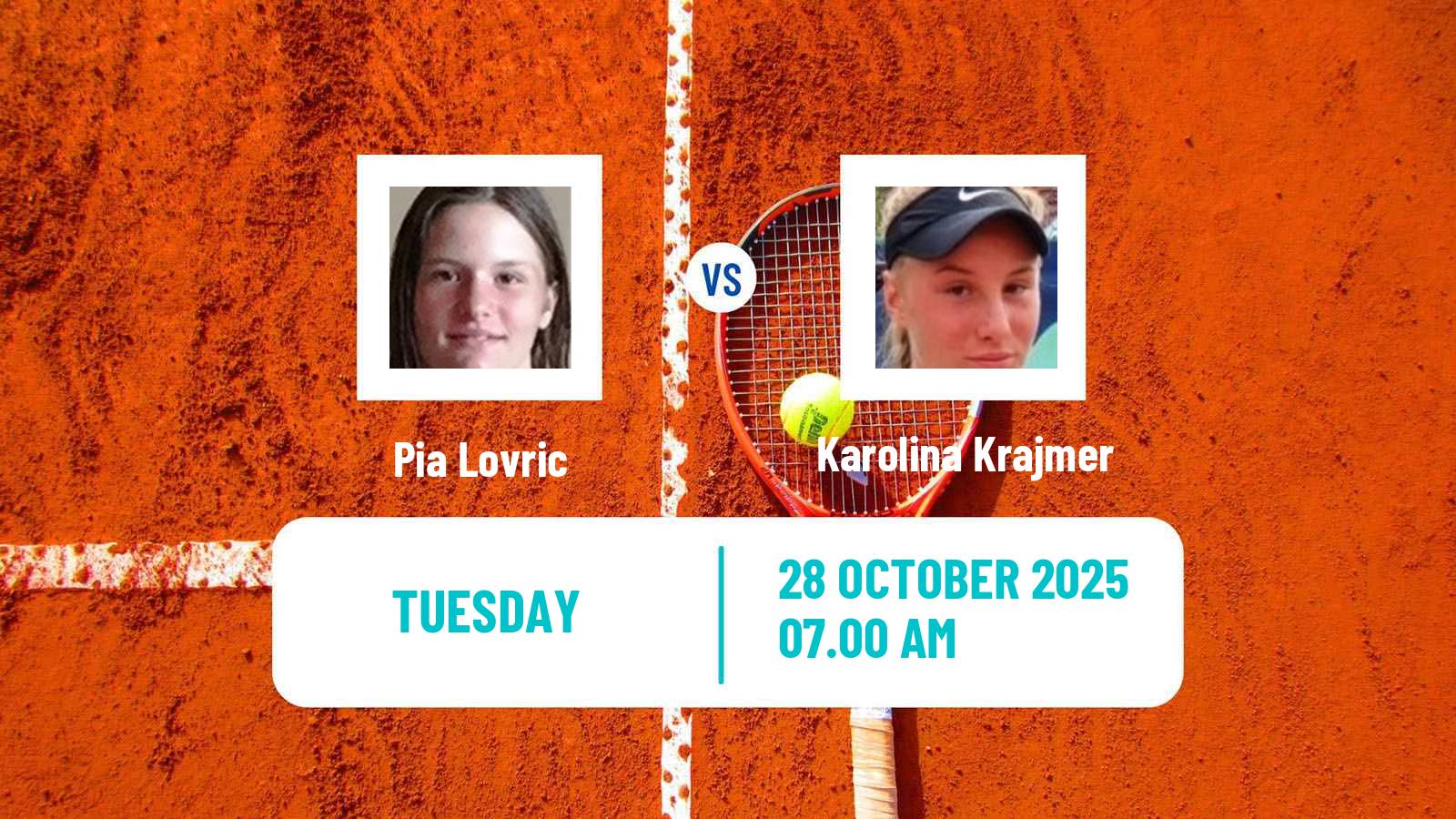 Tennis ITF W15 Bol 2 Women Pia Lovric - Karolina Krajmer