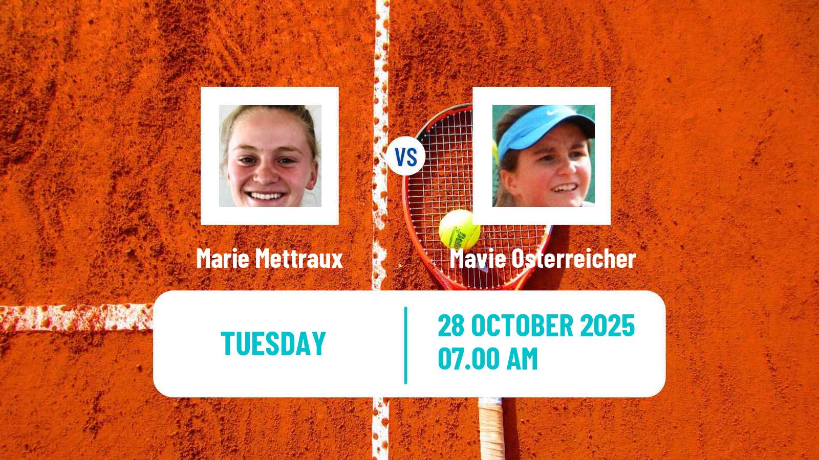 Tennis ITF W15 Bol 2 Women Marie Mettraux - Mavie Osterreicher