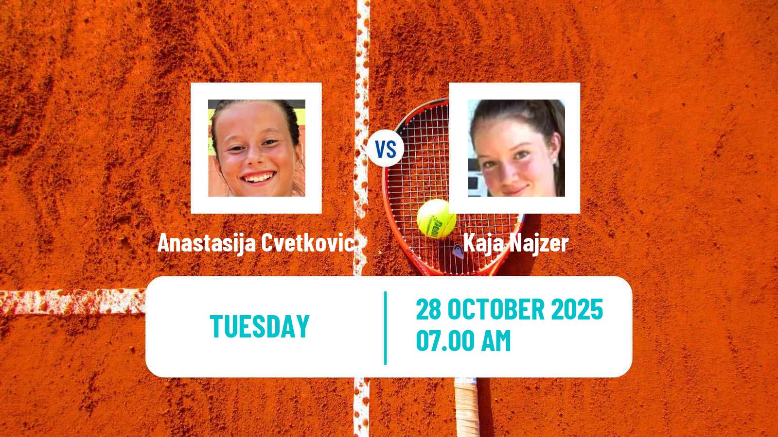 Tennis ITF W15 Bol 2 Women Anastasija Cvetkovic - Kaja Najzer