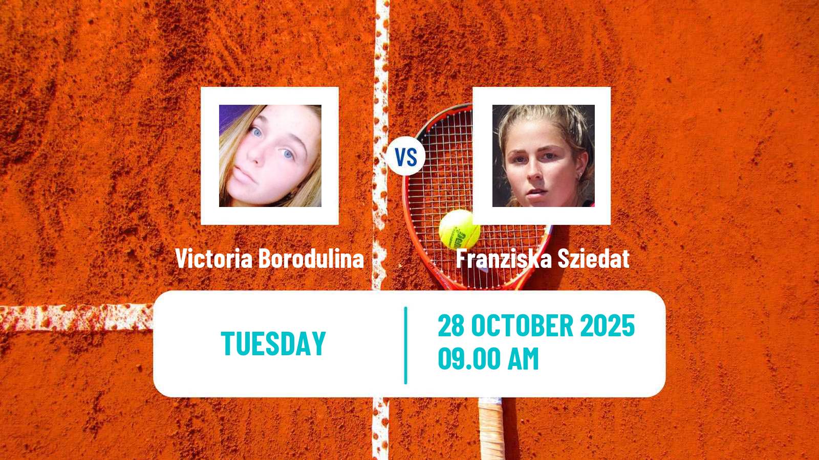 Tennis ITF W15 Bol 2 Women Victoria Borodulina - Franziska Sziedat