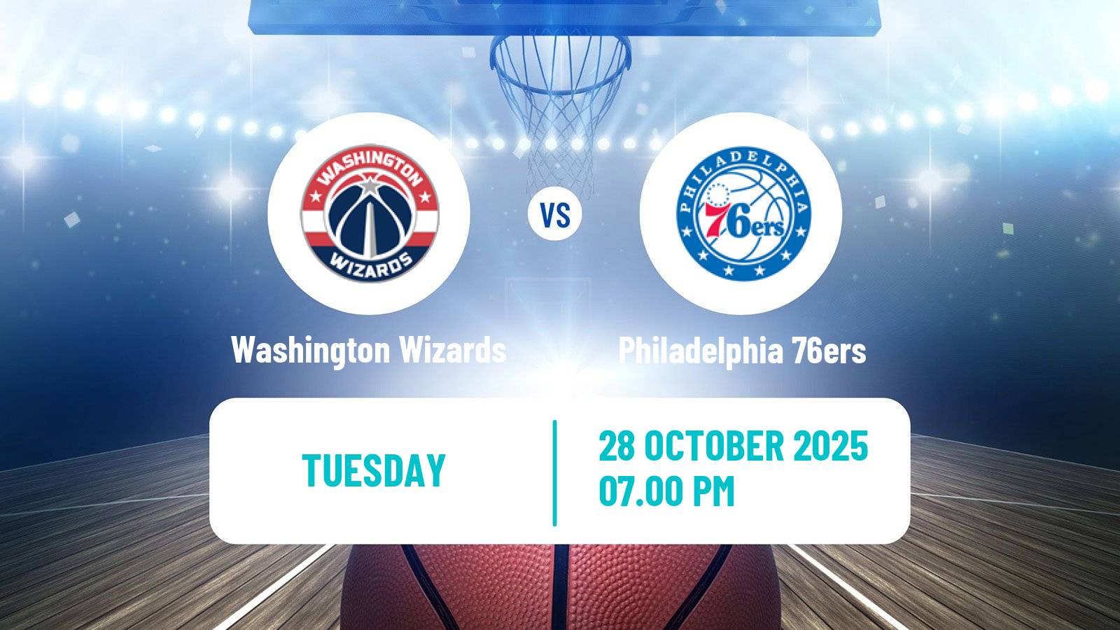 Basketball NBA Washington Wizards - Philadelphia 76ers