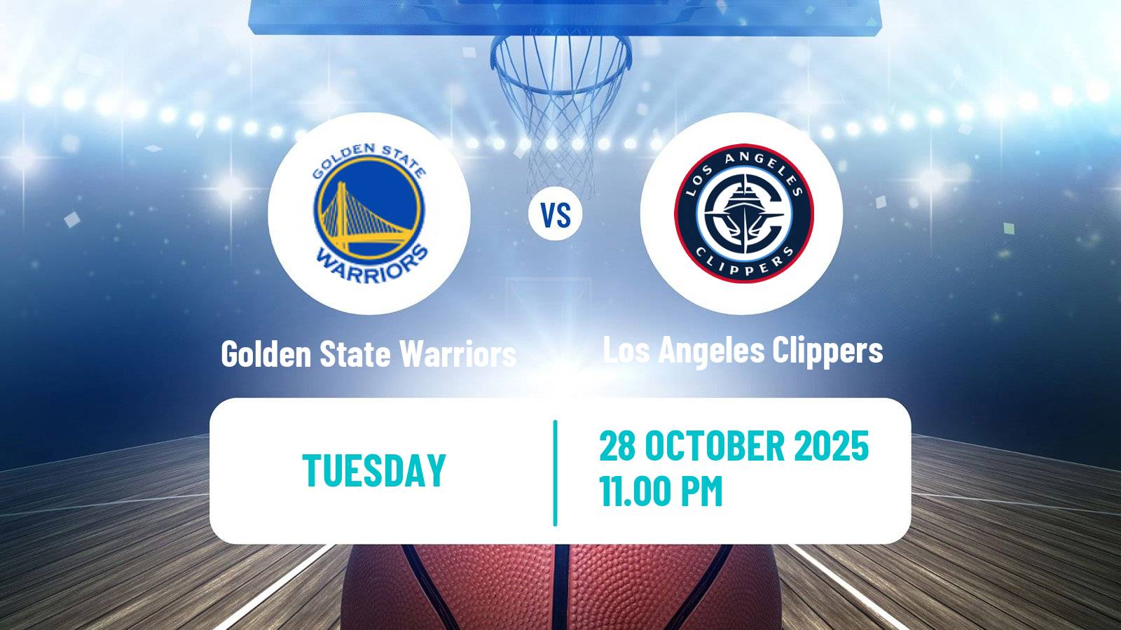 Basketball NBA Golden State Warriors - Los Angeles Clippers