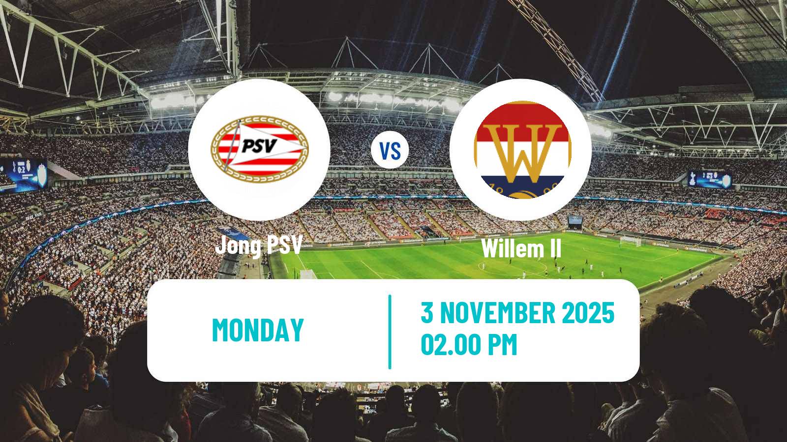 Football Dutch Eerste Divisie Jong PSV - Willem II