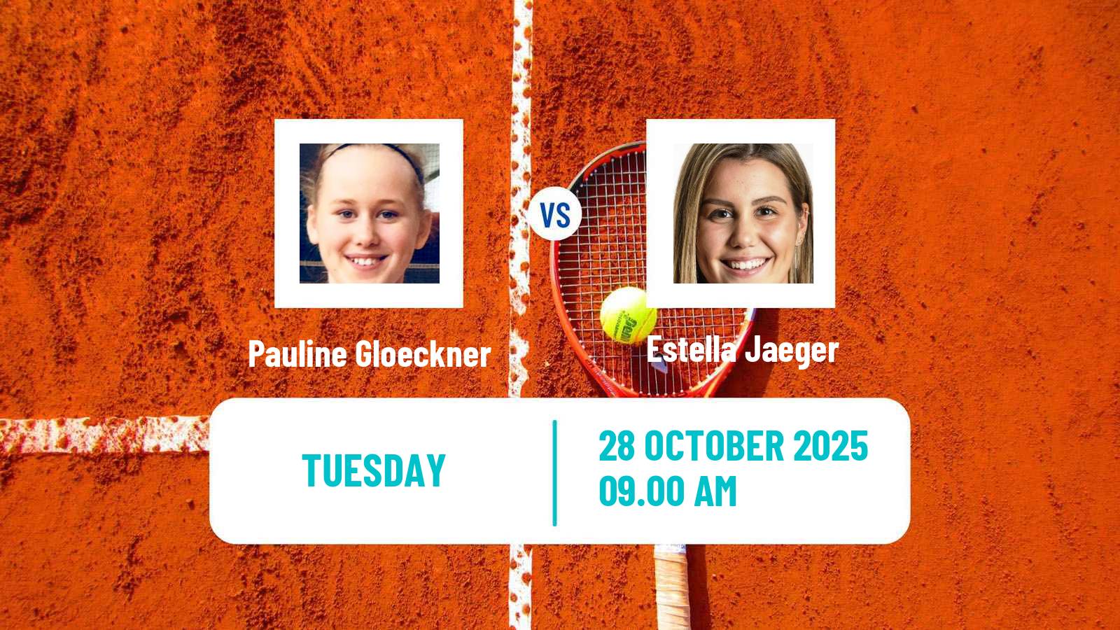 Tennis ITF W15 Malta Women Pauline Gloeckner - Estella Jaeger