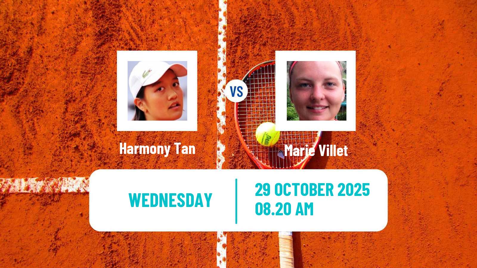 Tennis ITF W35 Villeneuve D Ascq Women Harmony Tan - Marie Villet