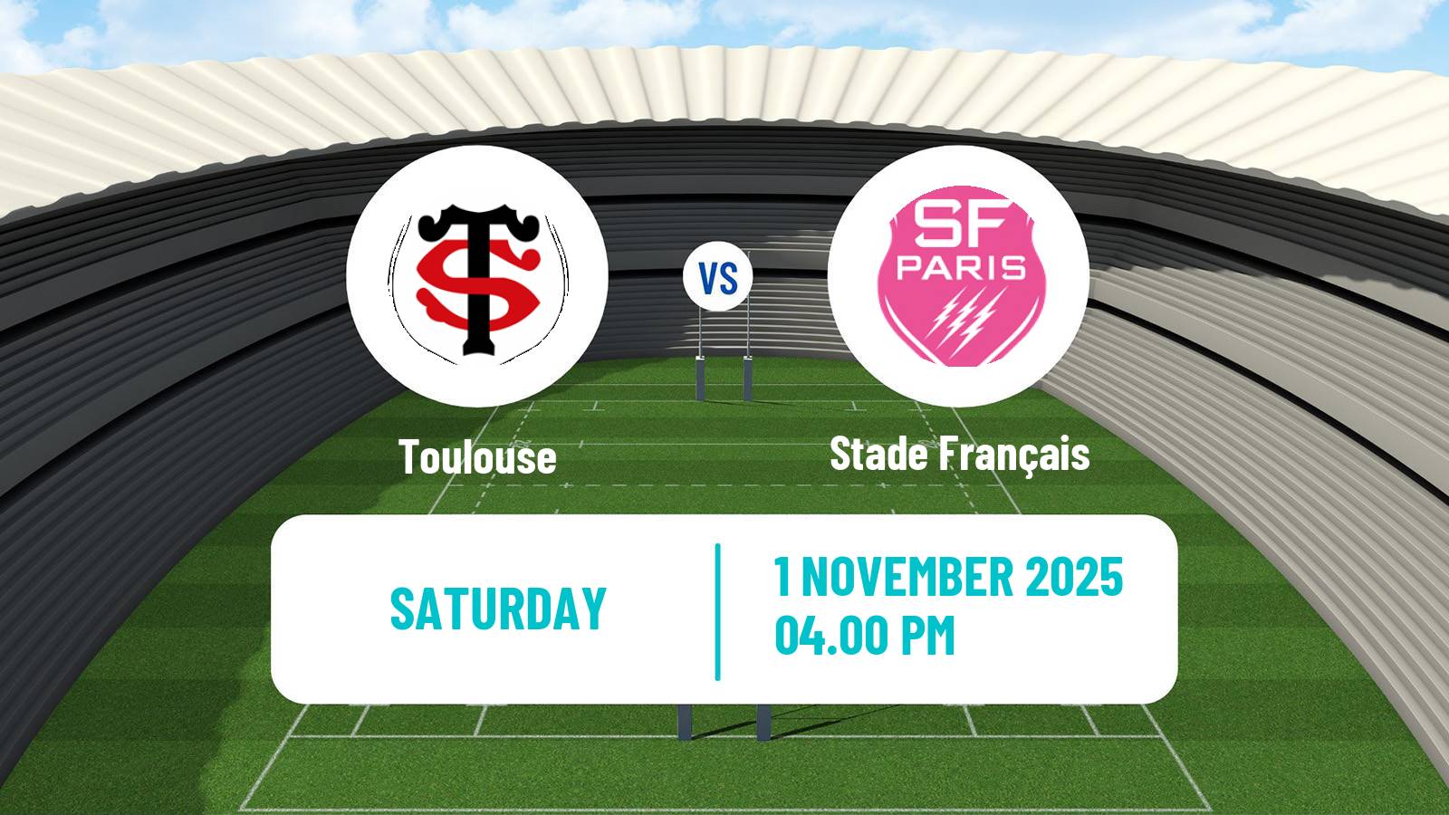 Rugby union French Top 14 Toulouse - Stade Français