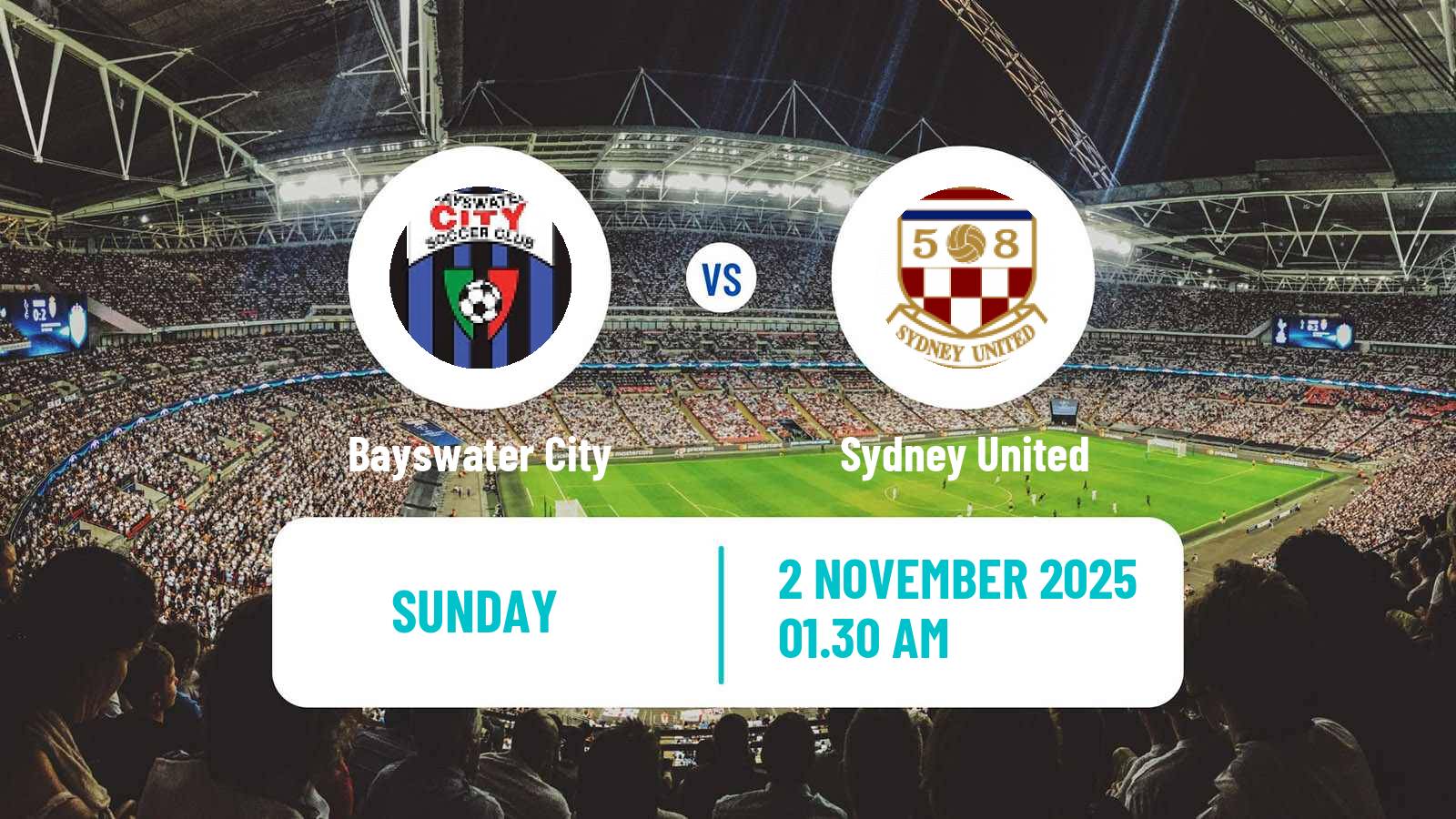 Soccer Australian Championship Bayswater City - Sydney United