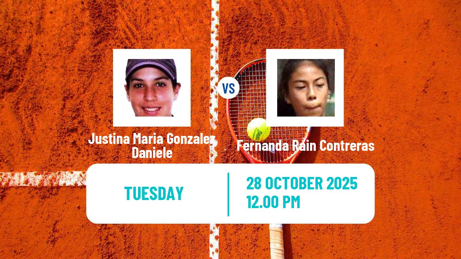 Tennis ITF W35 Neuquen Women Justina Maria Gonzalez Daniele - Fernanda Rain Contreras