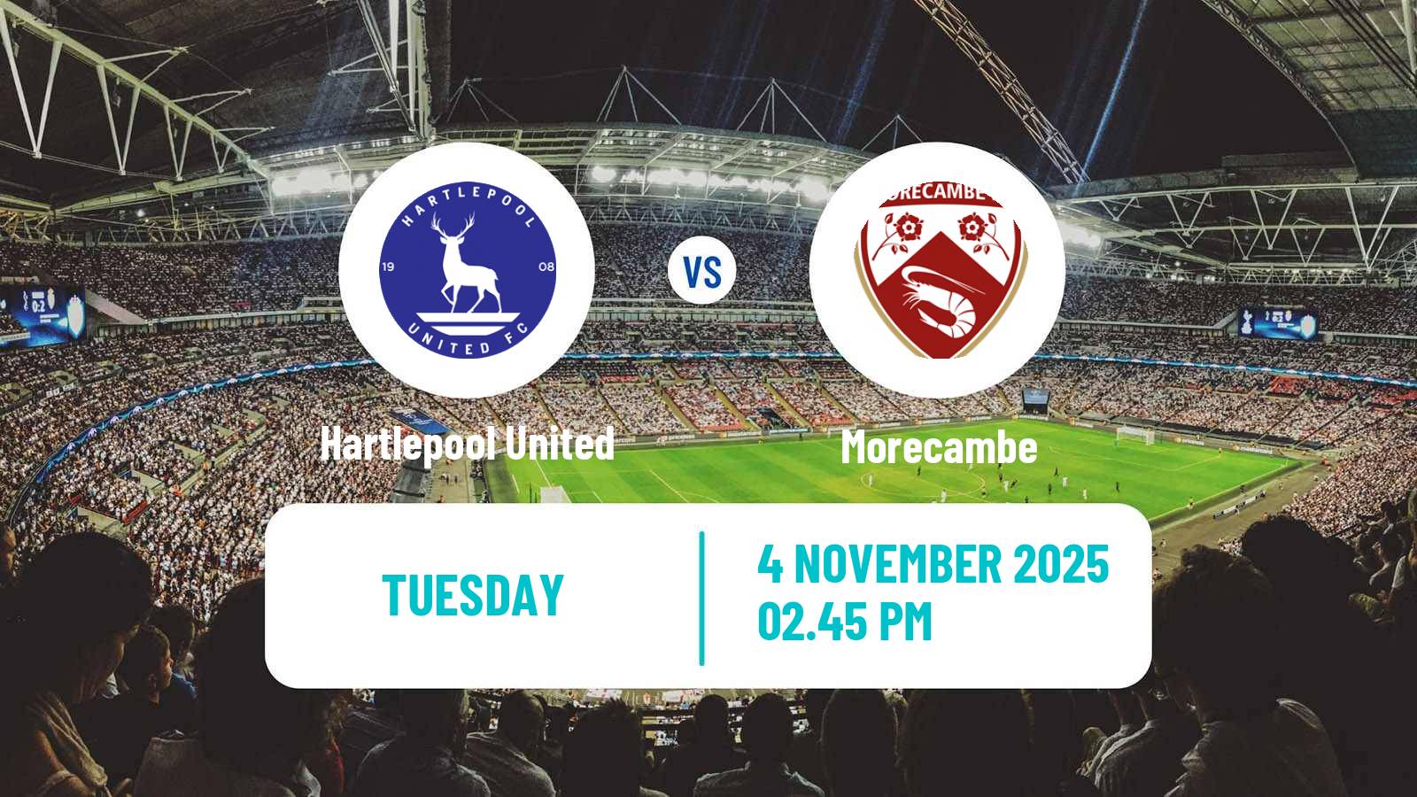 Football English National League Hartlepool United - Morecambe