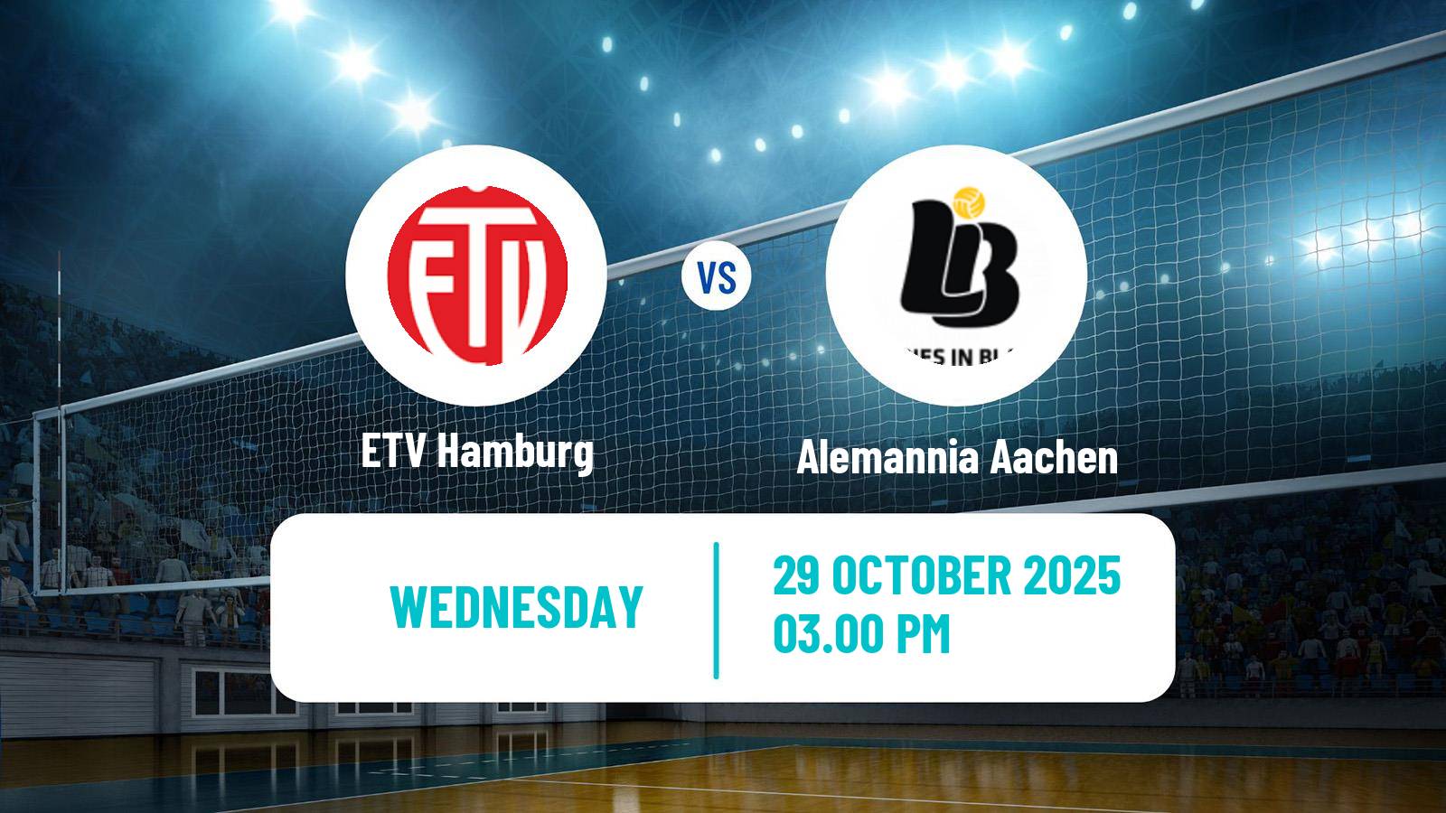 Volleyball German Bundesliga Volleyball Women ETV Hamburg - Alemannia Aachen