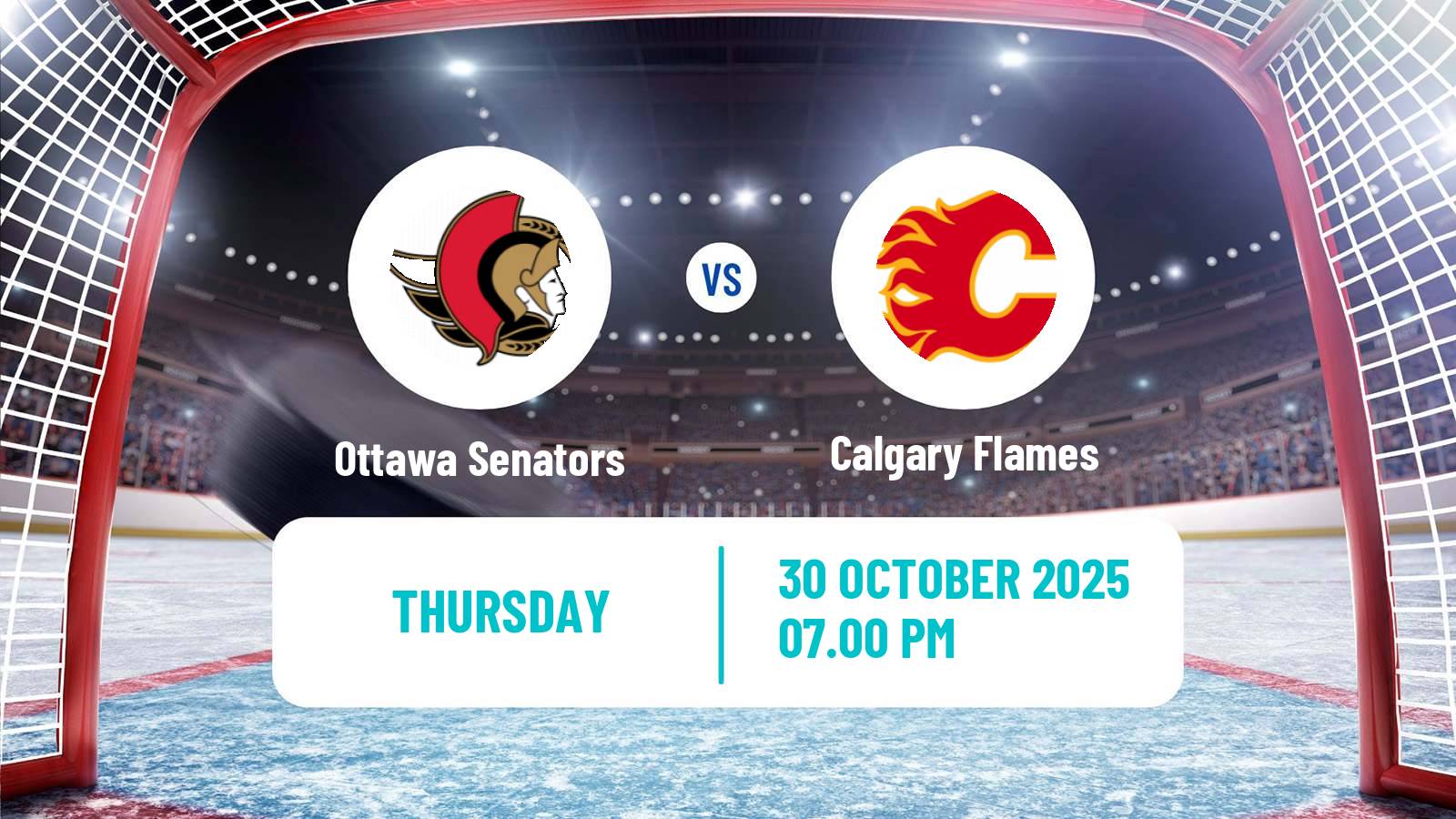 Hockey NHL Ottawa Senators - Calgary Flames