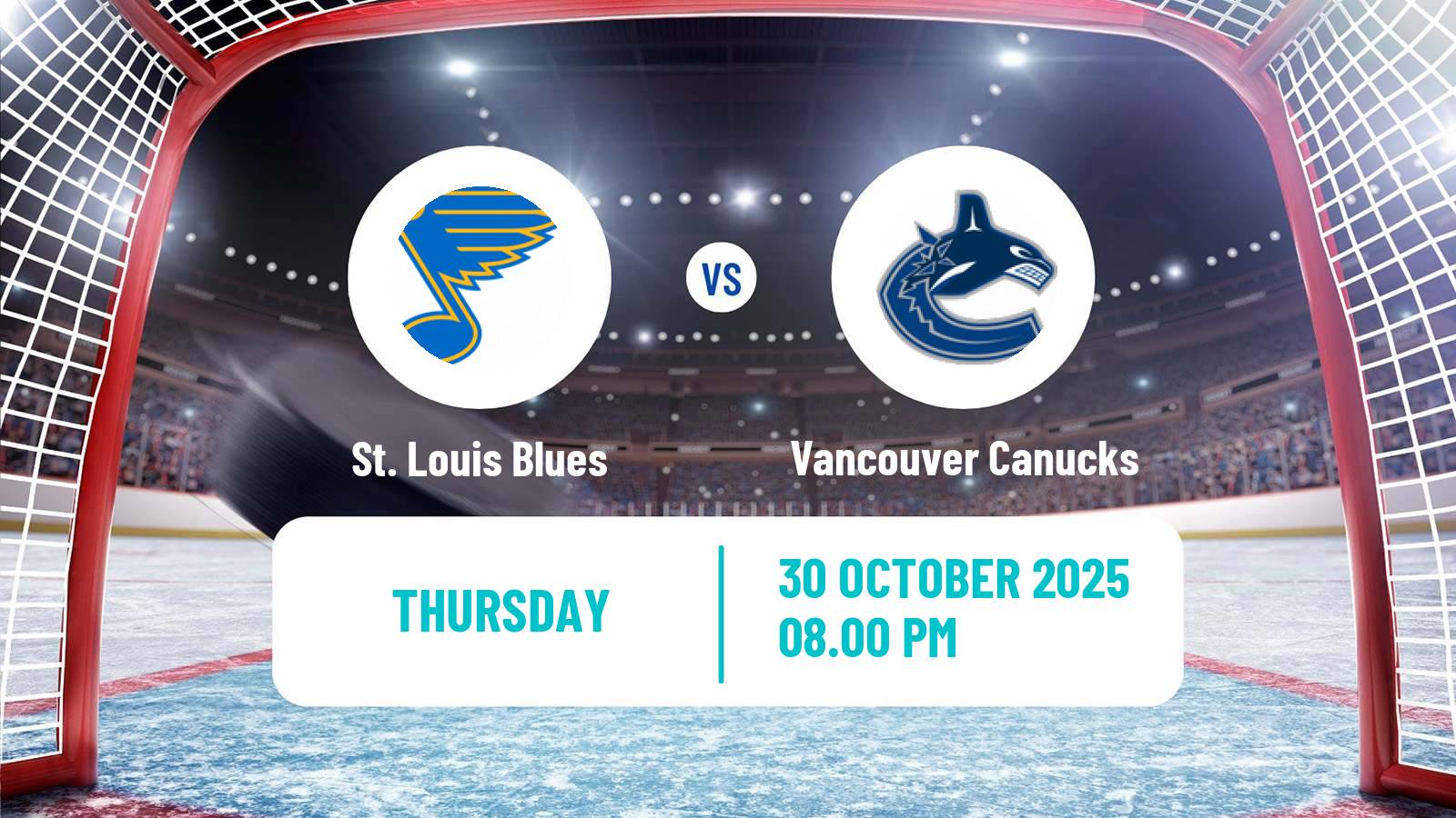 Hockey NHL St. Louis Blues - Vancouver Canucks