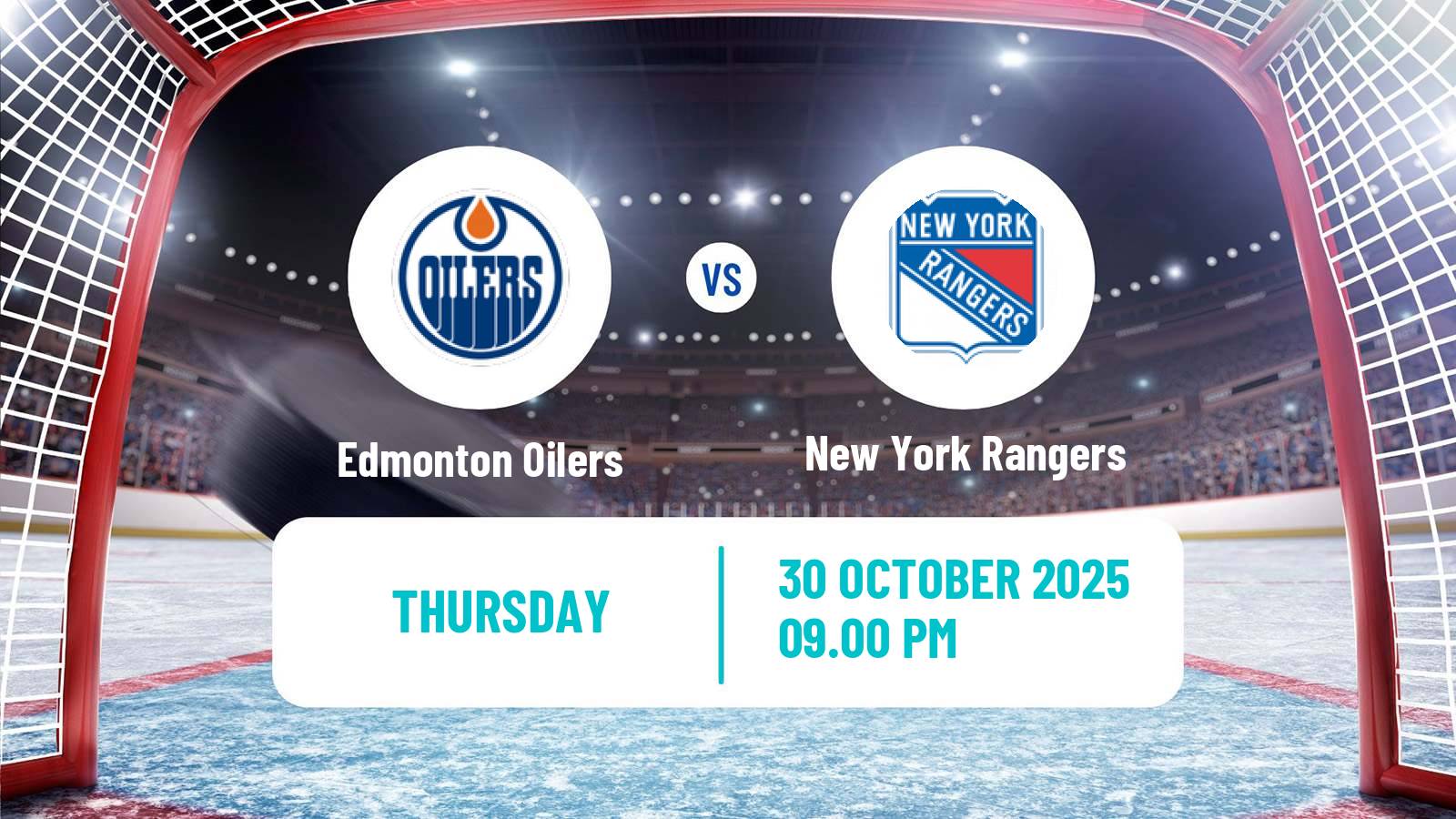 Hockey NHL Edmonton Oilers - New York Rangers