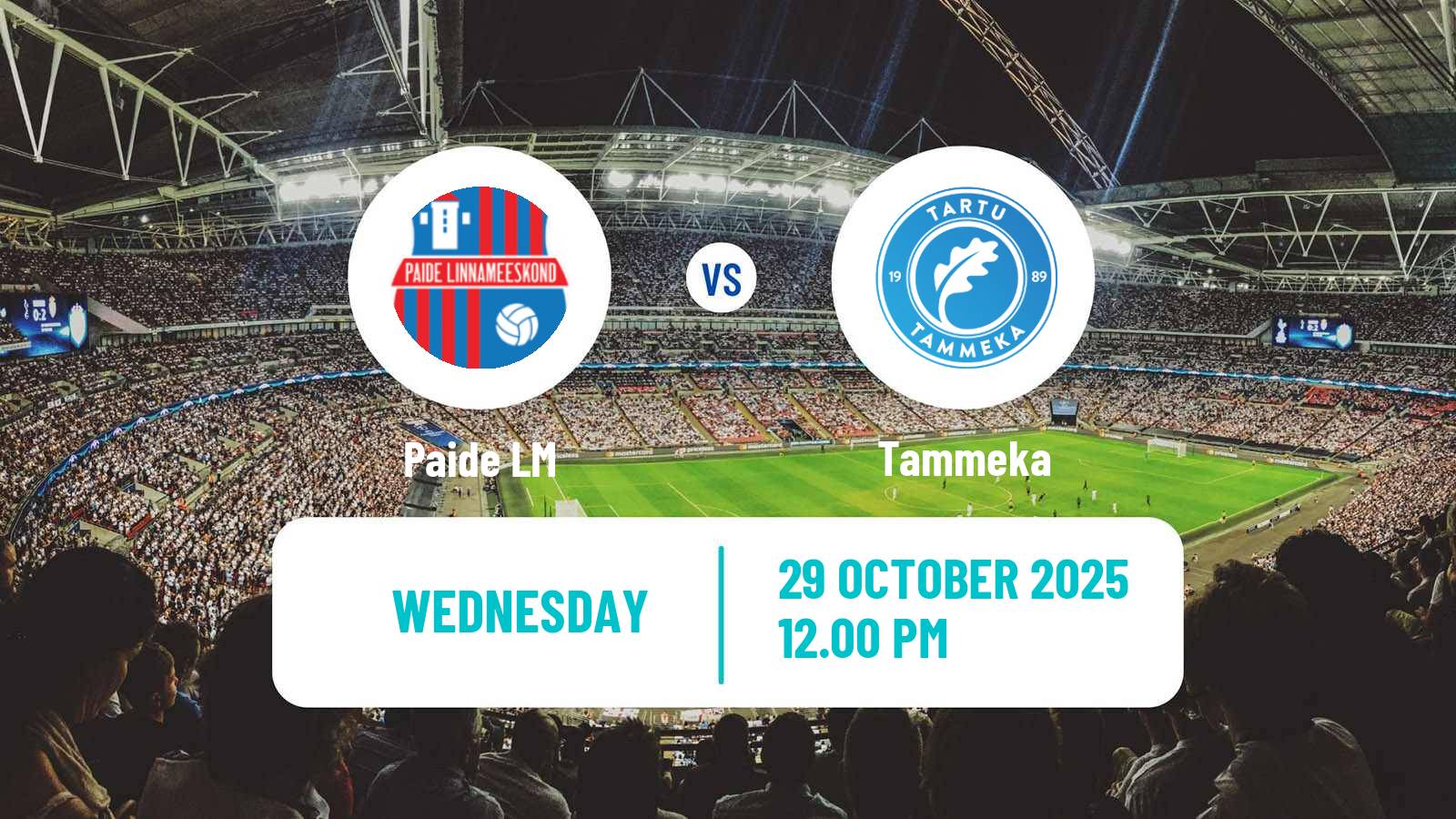 Football Estonian Cup Paide LM - Tammeka