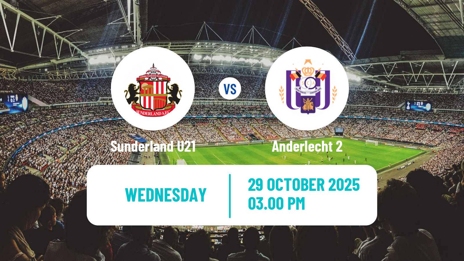 Football English Premier League International Cup Sunderland U21 - Anderlecht 2 Football English Premier League International Cup Sunderland U21 - Anderlecht 2