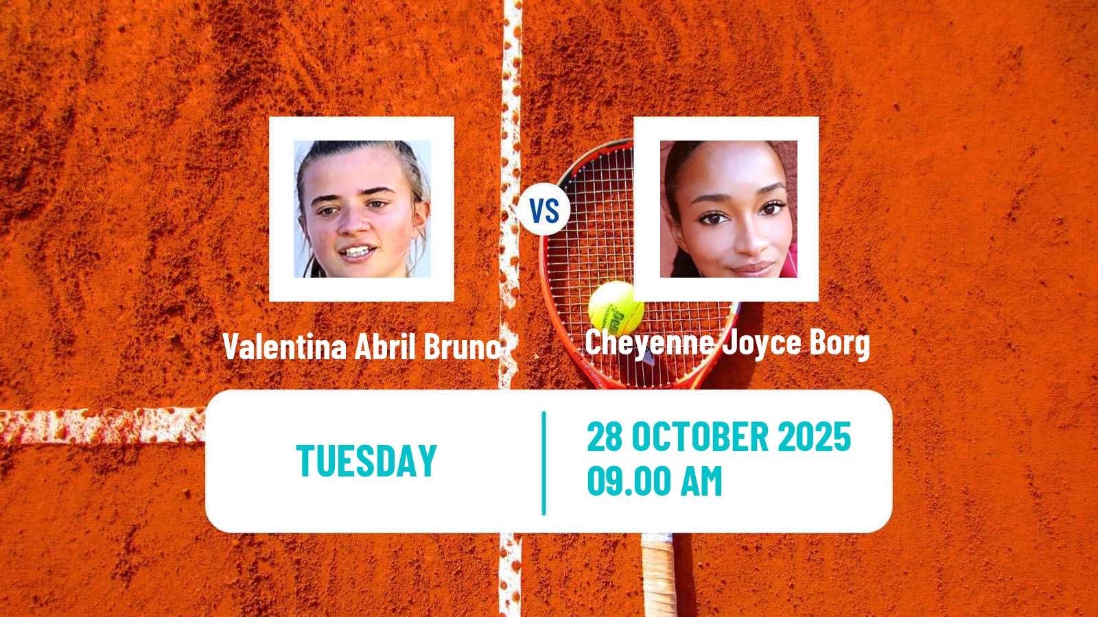 Tennis ITF W15 Malta Women Valentina Abril Bruno - Cheyenne Joyce Borg
