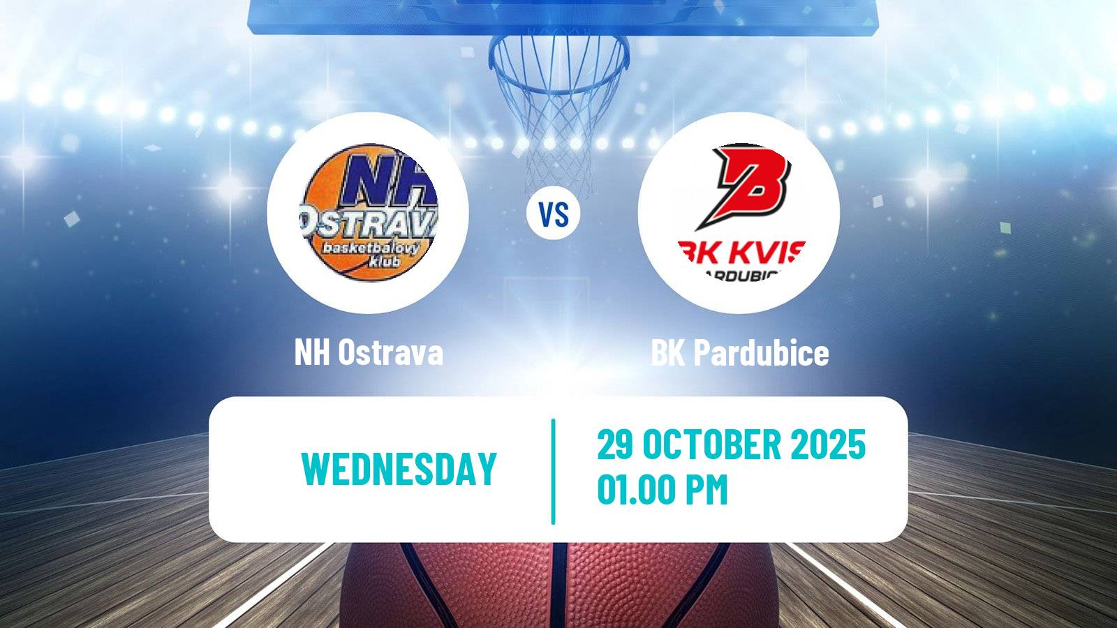 Basketball Czech NBL NH Ostrava - Pardubice