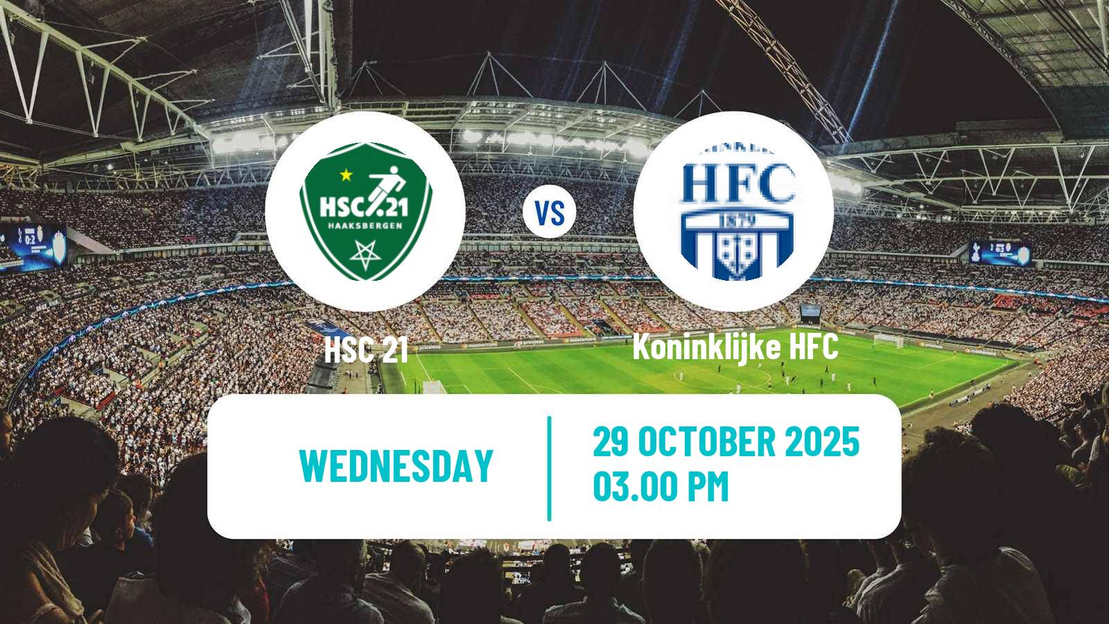 Football Dutch KNVB Beker HSC 21 - Koninklijke HFC