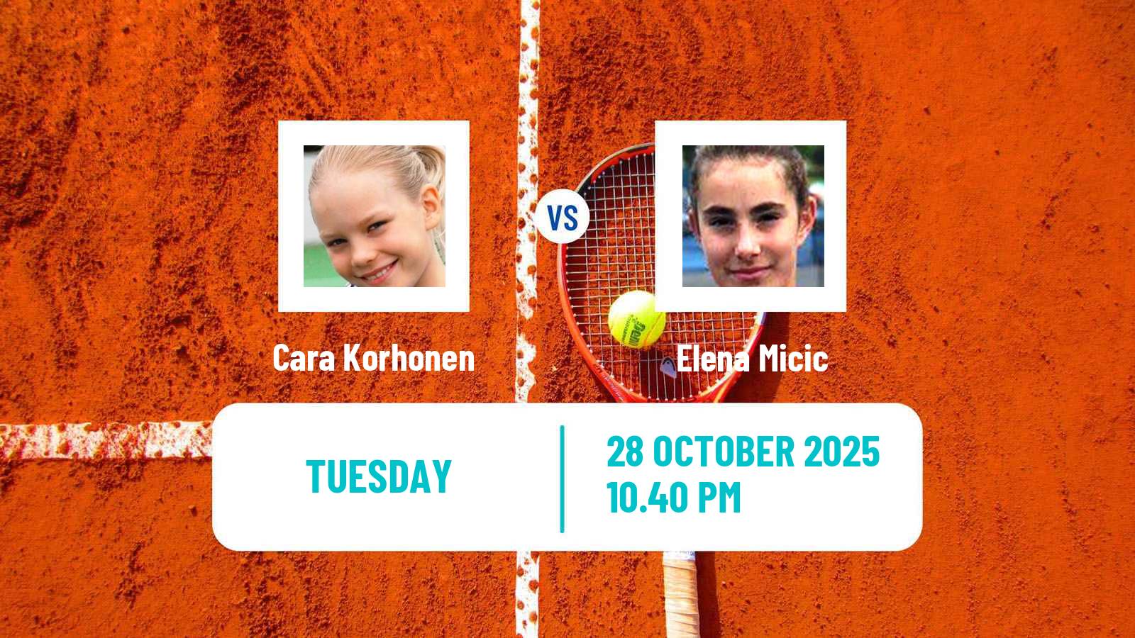 Tennis ITF W35 Brisbane 2 Women Cara Korhonen - Elena Micic