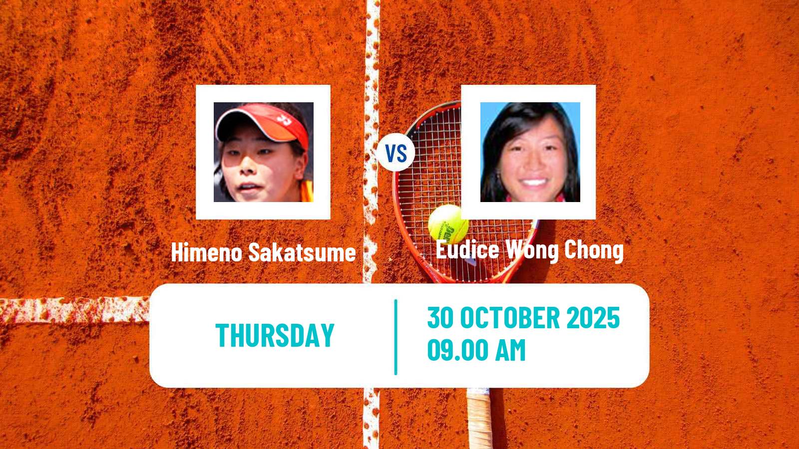Tennis WTA Hong Kong Himeno Sakatsume - Eudice Wong Chong