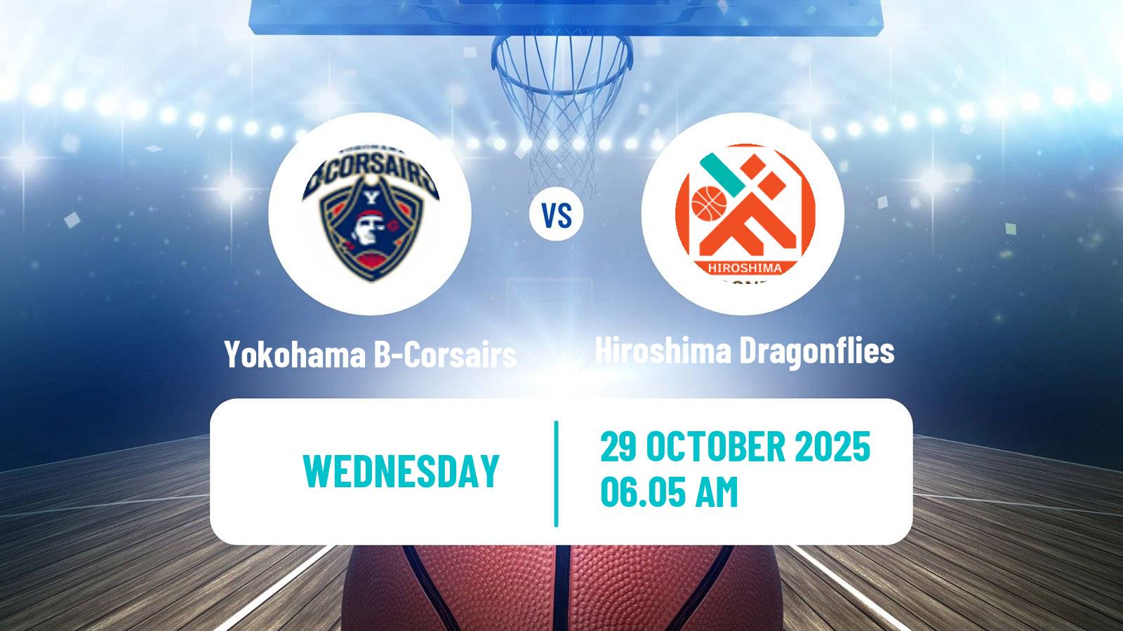 Basketball BJ League Yokohama B-Corsairs - Hiroshima Dragonflies