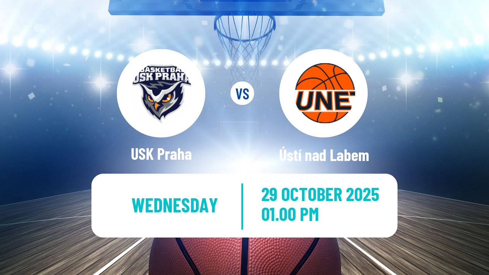 Basketball Czech NBL USK Praha - Ústí nad Labem