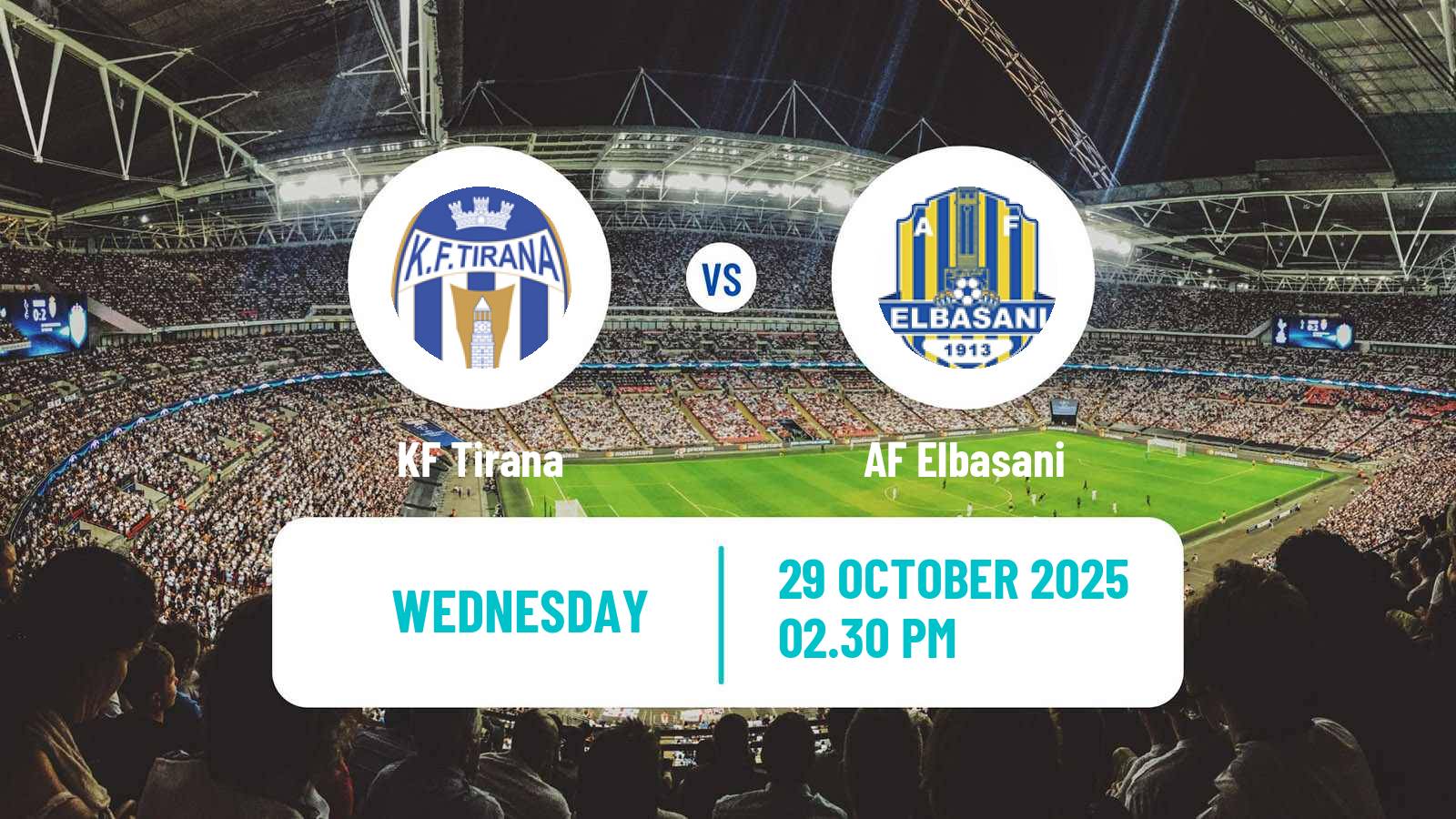 Football Albanian Super League Tirana - AF Elbasani