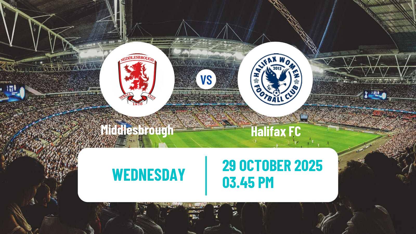 Football English National League North Women Middlesbrough - Halifax FC