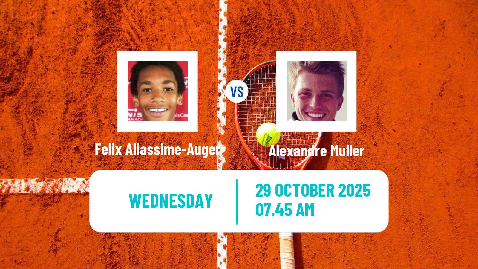Tennis ATP Paris Felix Aliassime-Auger - Alexandre Muller
