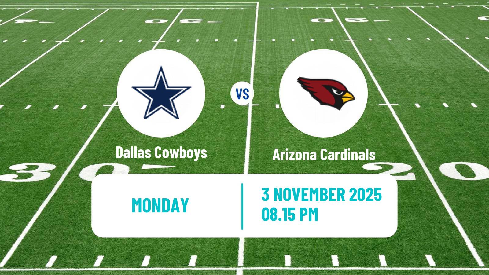 American football NFL Dallas Cowboys - Arizona Cardinals