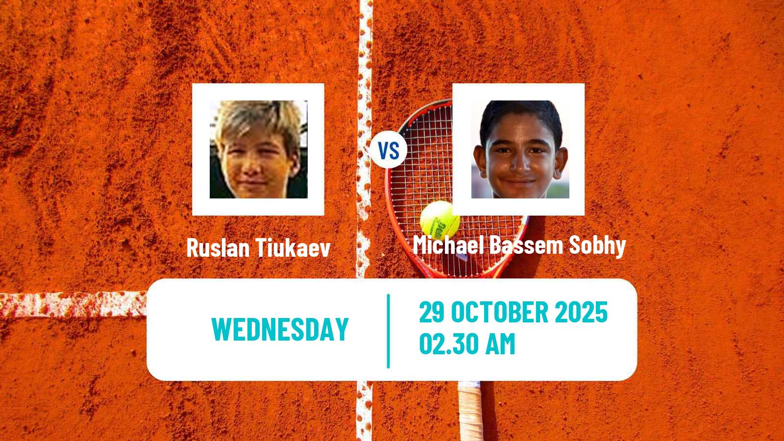 Tennis ITF M15 Sharm Elsheikh 16 Men 2025 Ruslan Tiukaev - Michael Bassem Sobhy