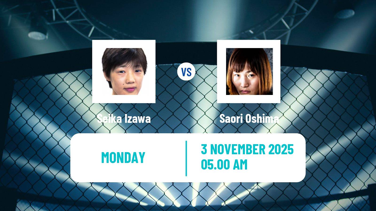 MMA Atomweight Rizin Women Seika Izawa - Saori Oshima