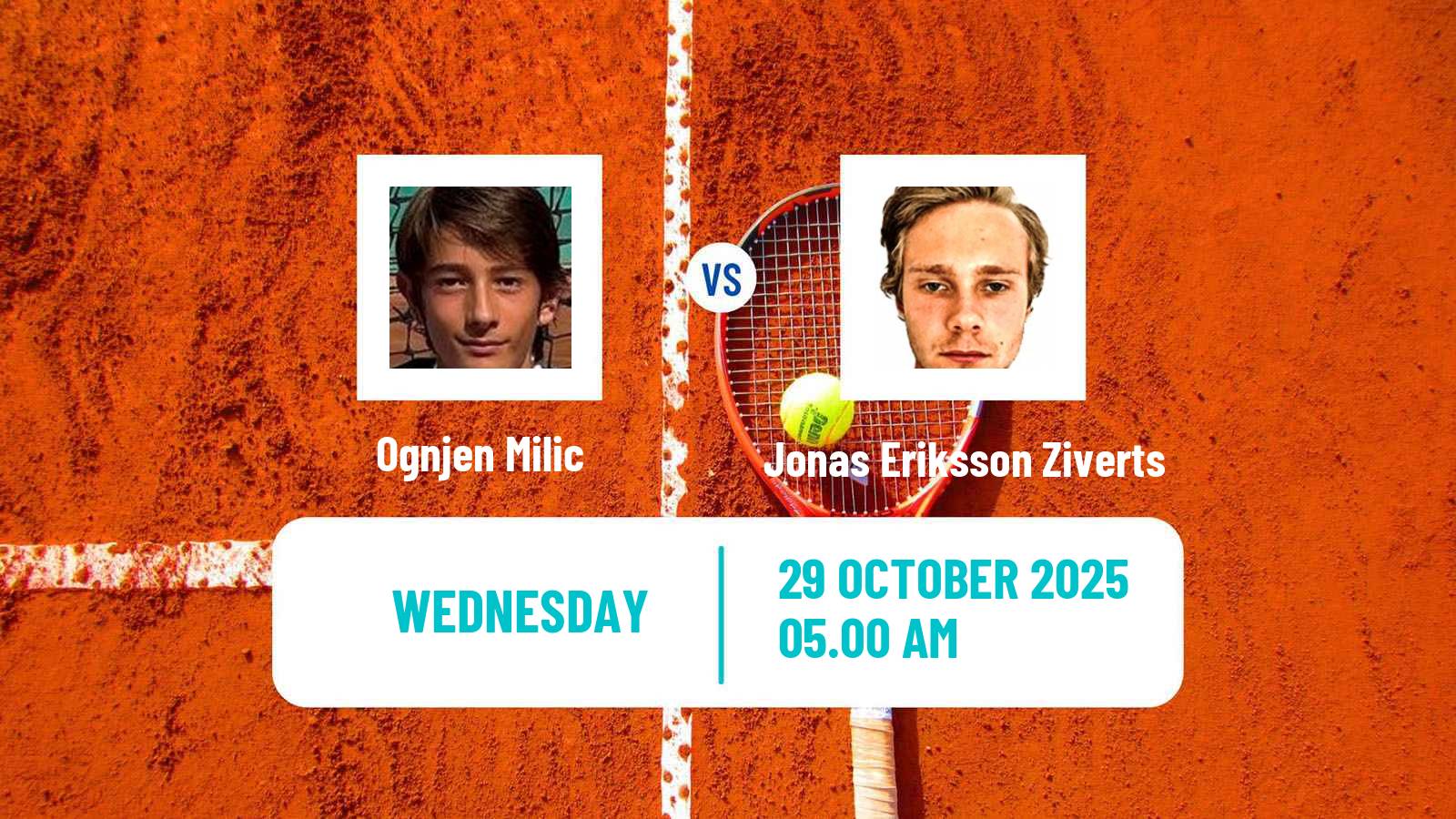 Tennis ITF M15 Sharm Elsheikh 16 Men Ognjen Milic - Jonas Eriksson Ziverts