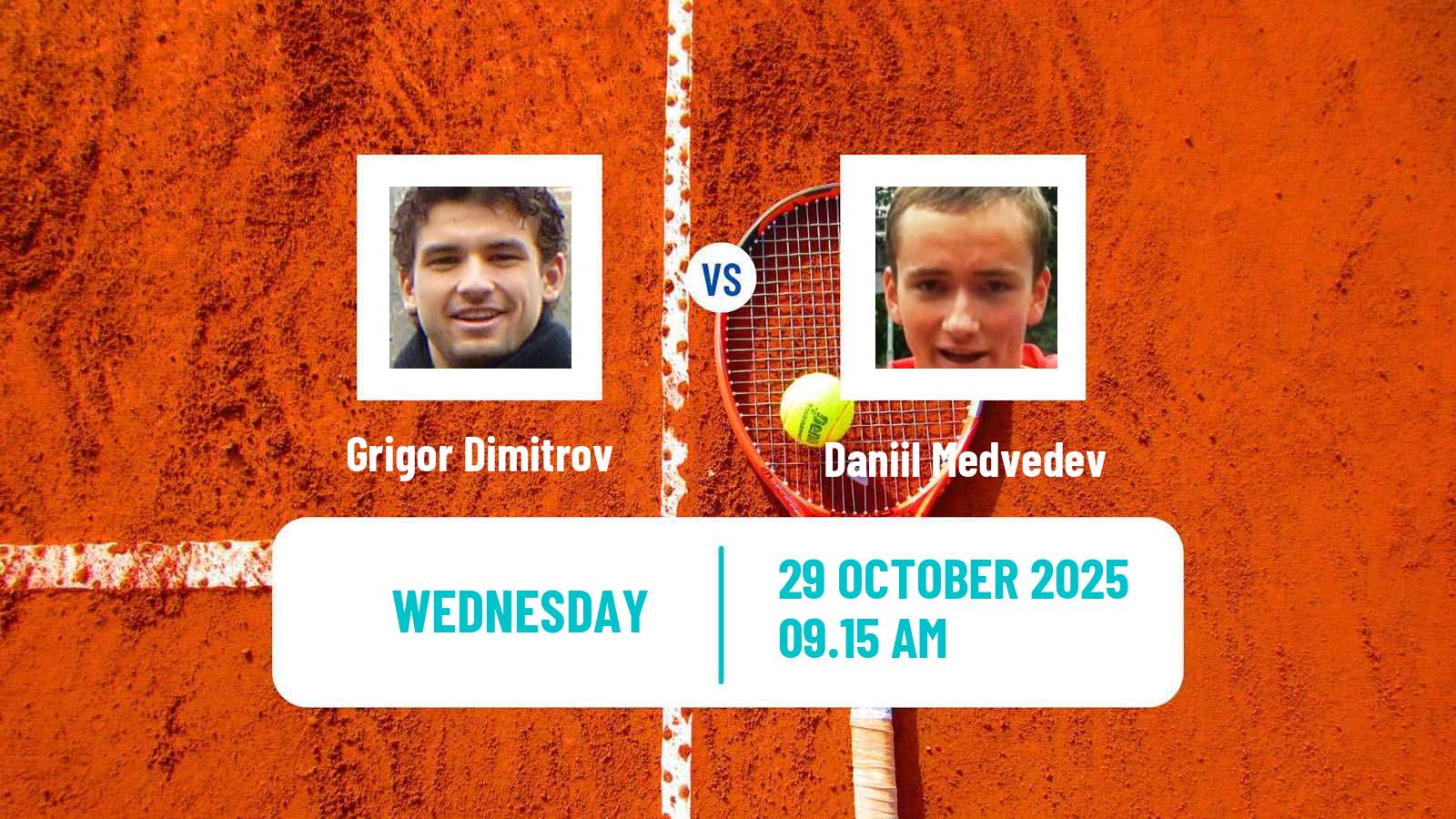 Tennis ATP Paris Grigor Dimitrov - Daniil Medvedev