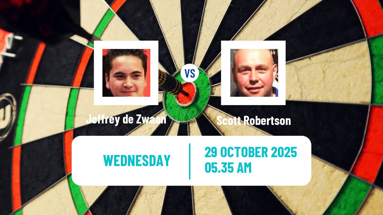 Darts Modus Super Series Jeffrey de Zwaan - Scott Robertson