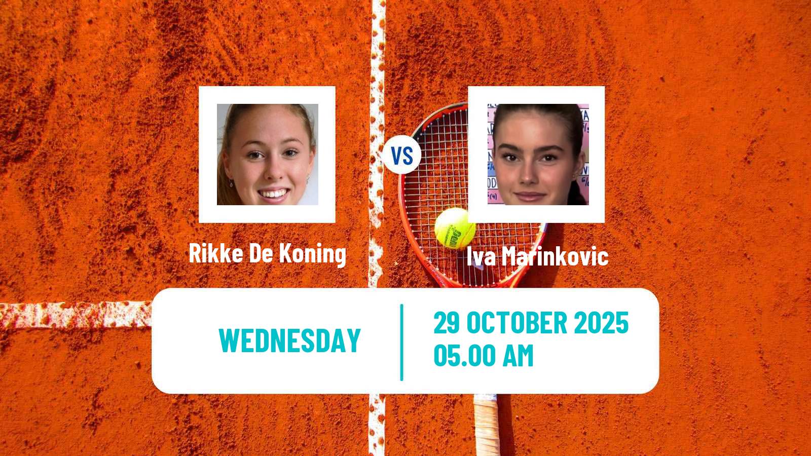 Tennis ITF W15 Taby Women Rikke De Koning - Iva Marinkovic