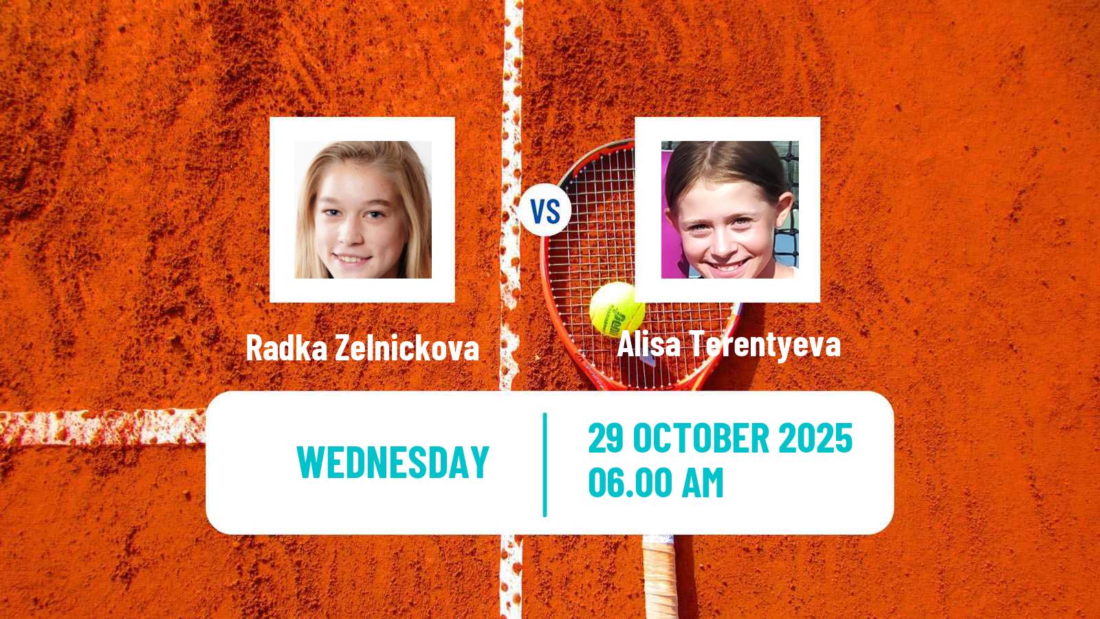 Tennis ITF W15 Monastir 37 Women Radka Zelnickova - Alisa Terentyeva