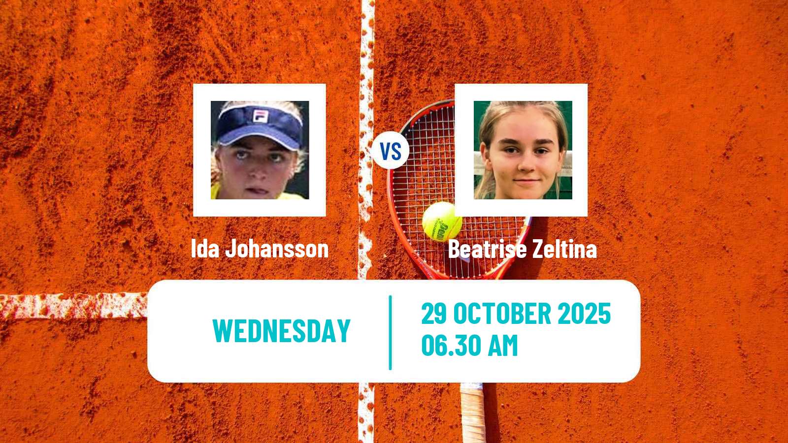Tennis ITF W15 Taby Women Ida Johansson - Beatrise Zeltina