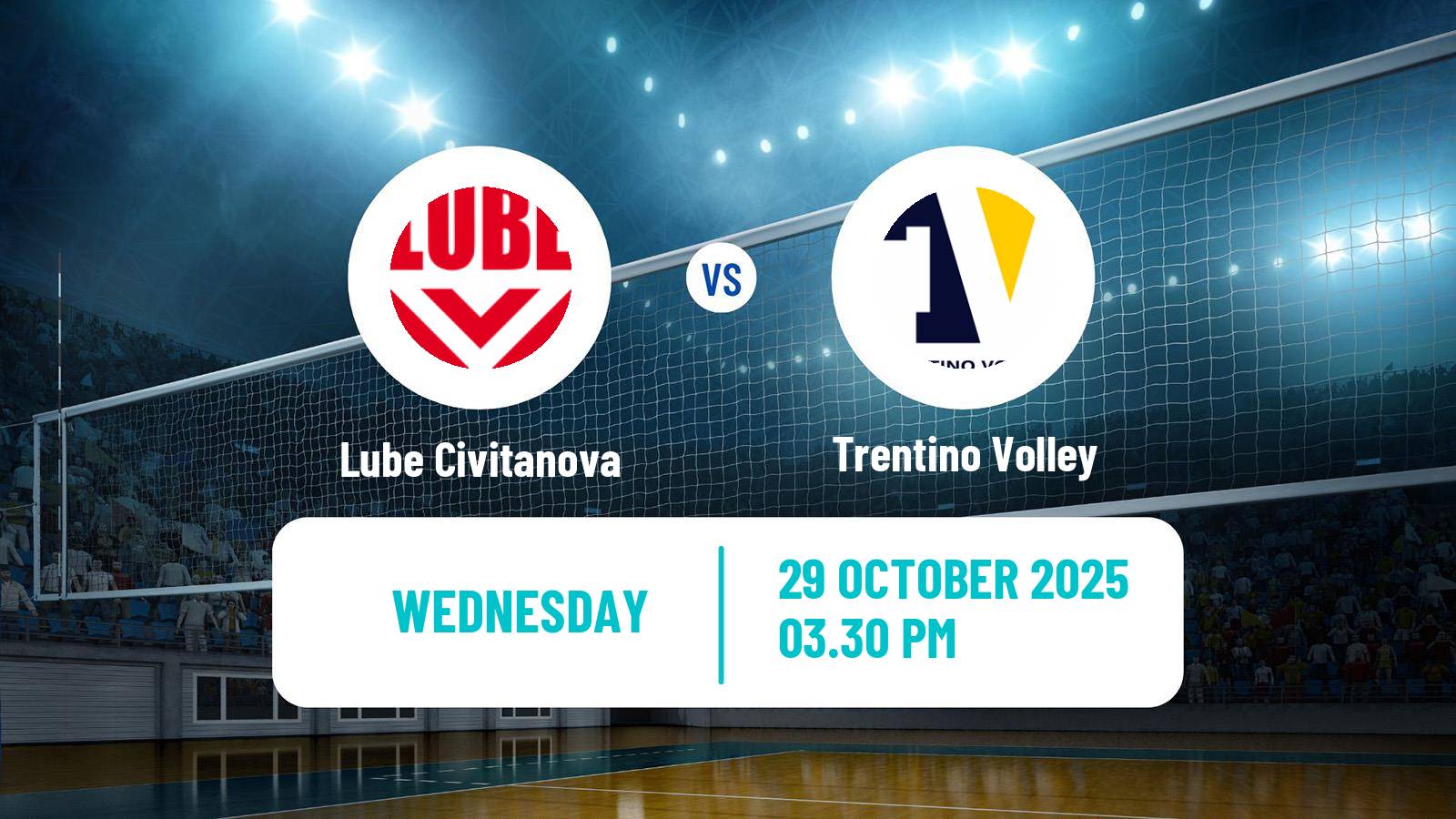 Volleyball Italian SuperLega Volleyball Lube Civitanova - Trentino Volley