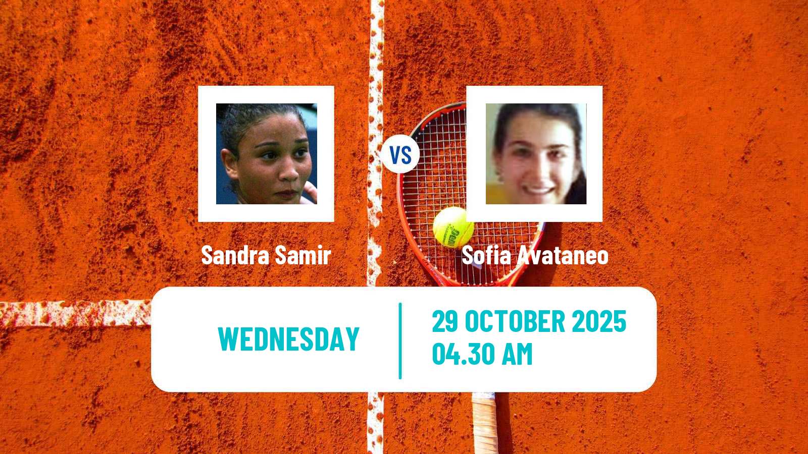 Tennis ITF W15 Sharm Elsheikh 23 Women Sandra Samir - Sofia Avataneo