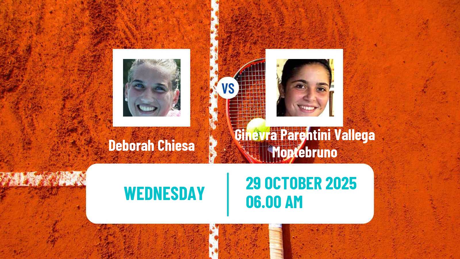 Tennis ITF W15 Solarino Women Deborah Chiesa - Ginevra Parentini Vallega Montebruno