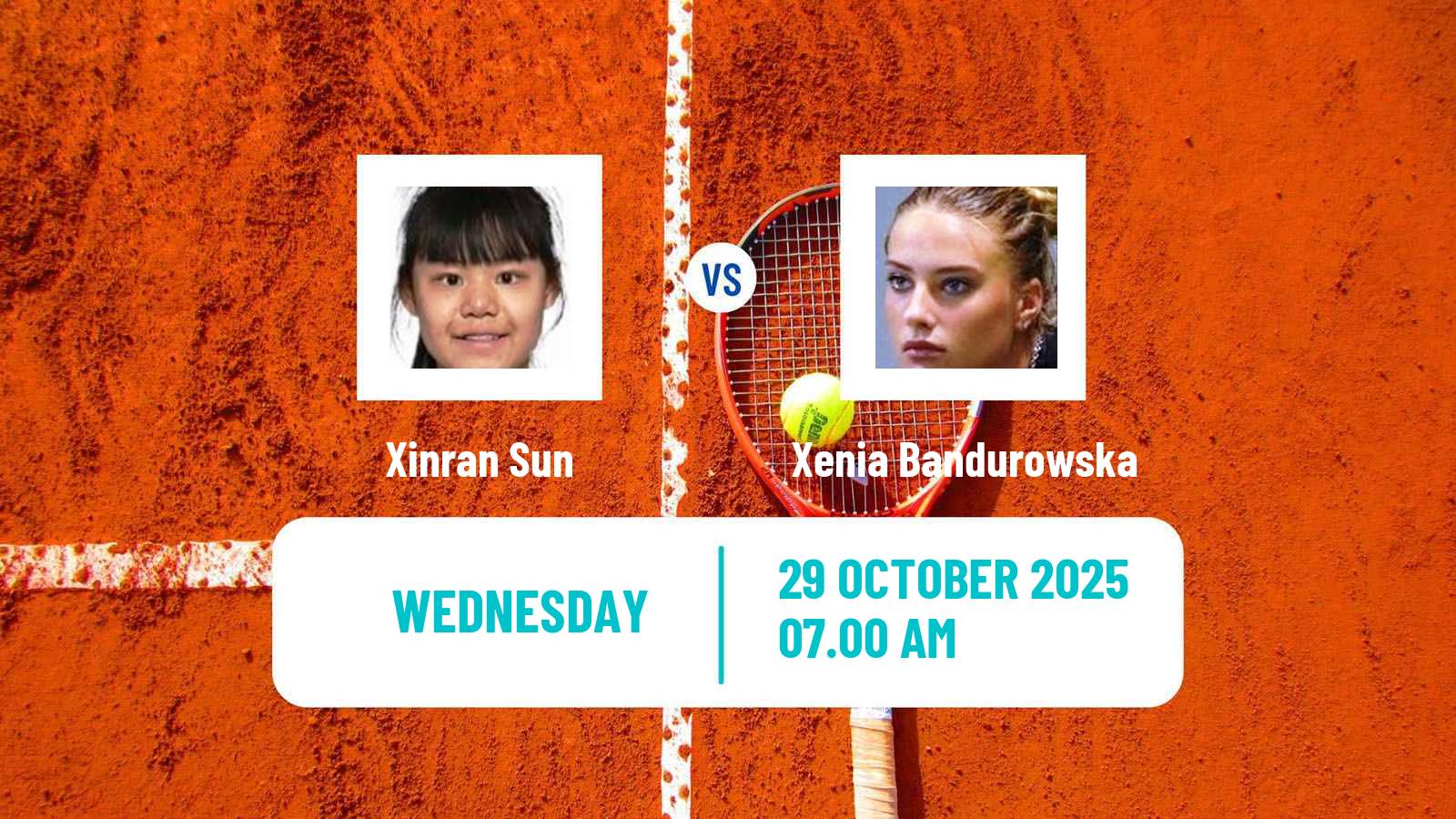 Tennis ITF W15 Sharm Elsheikh 23 Women Xinran Sun - Xenia Bandurowska