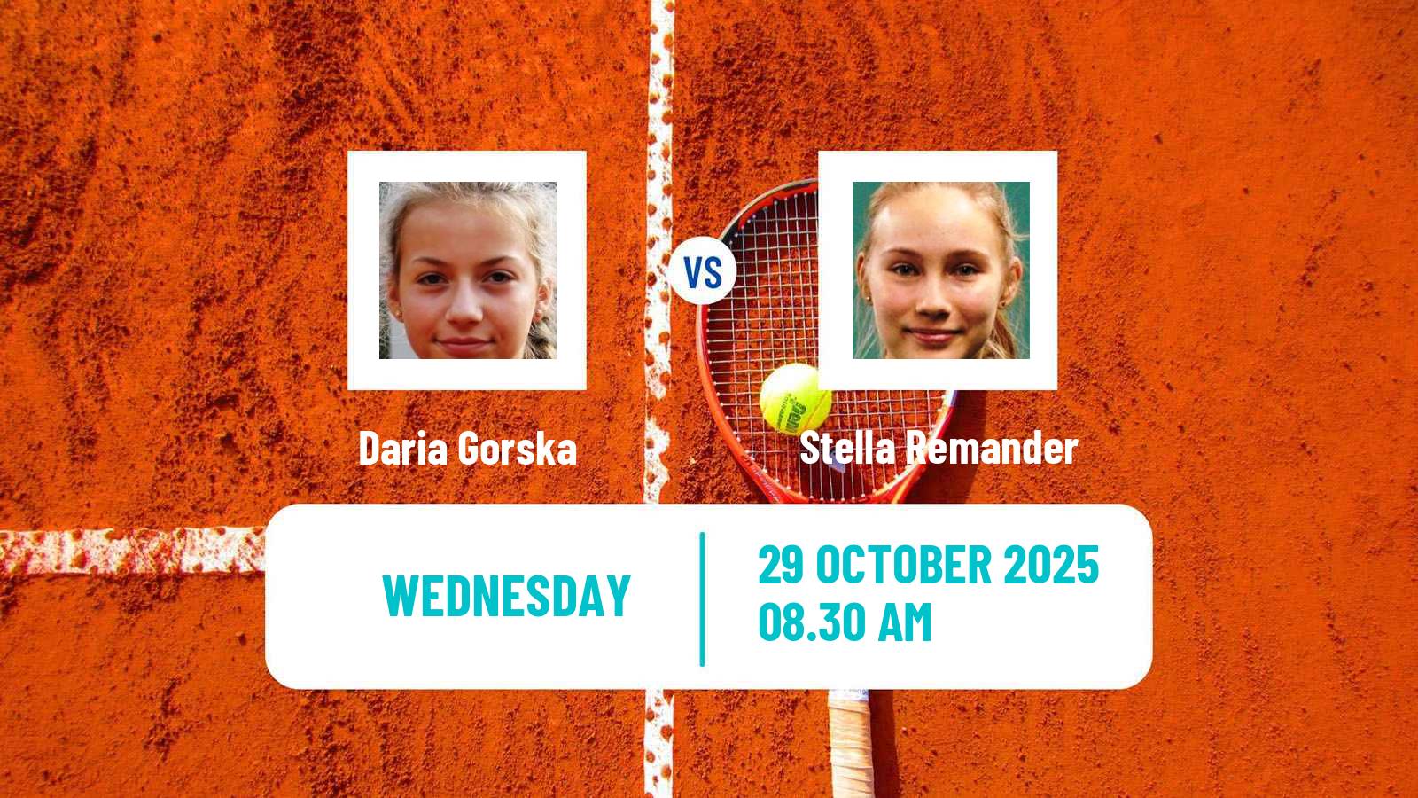 Tennis ITF W15 Sharm Elsheikh 23 Women Daria Gorska - Stella Remander