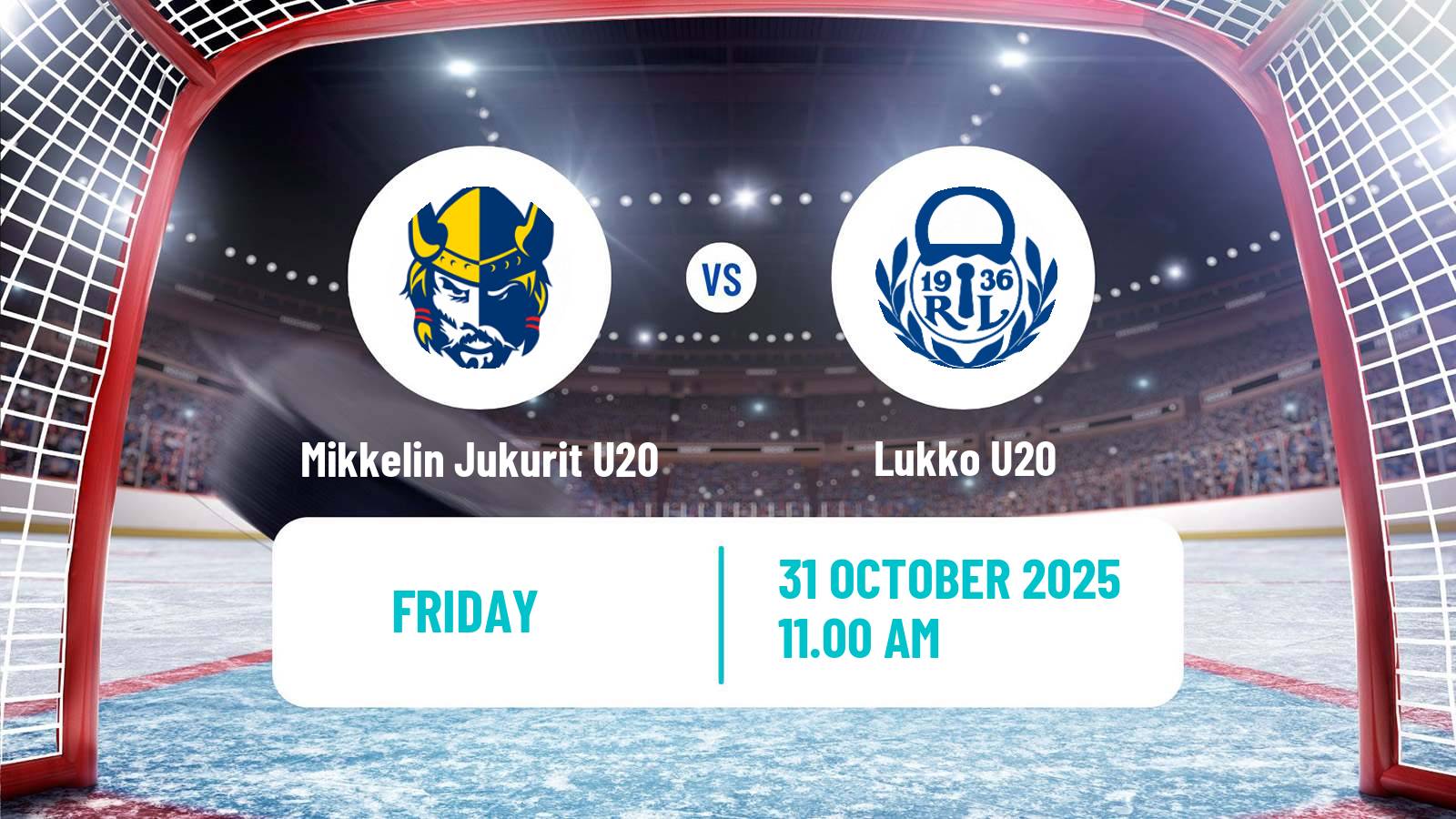 Hockey Finnish SM-sarja U20 Mikkelin Jukurit U20 - Lukko U20