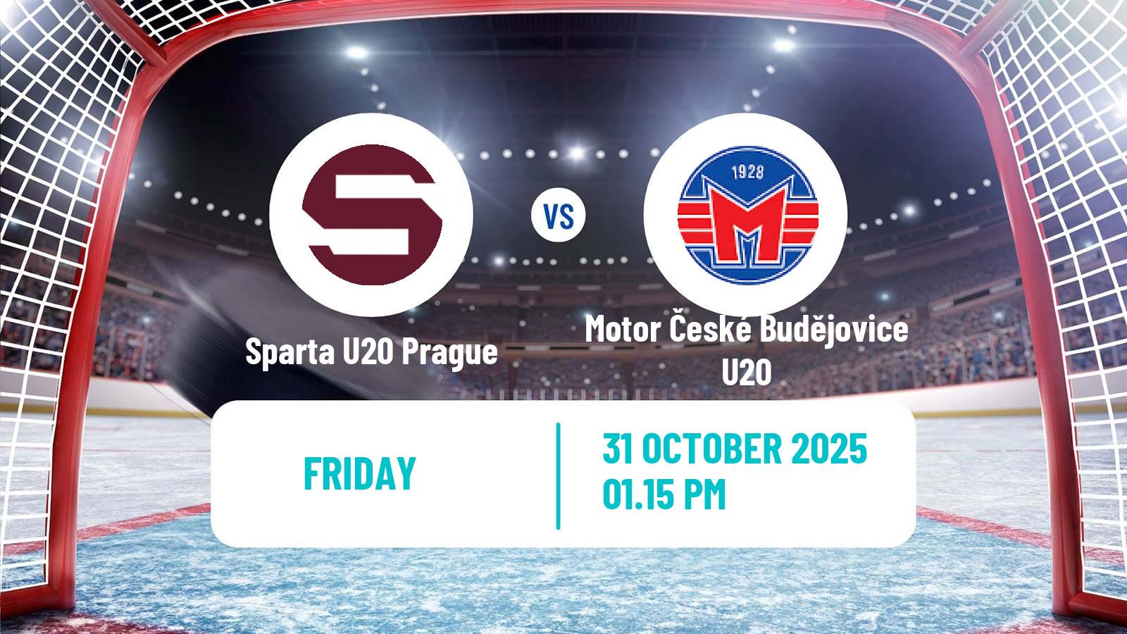 Hockey Czech ELJ Sparta U20 Prague - Motor České Budějovice U20