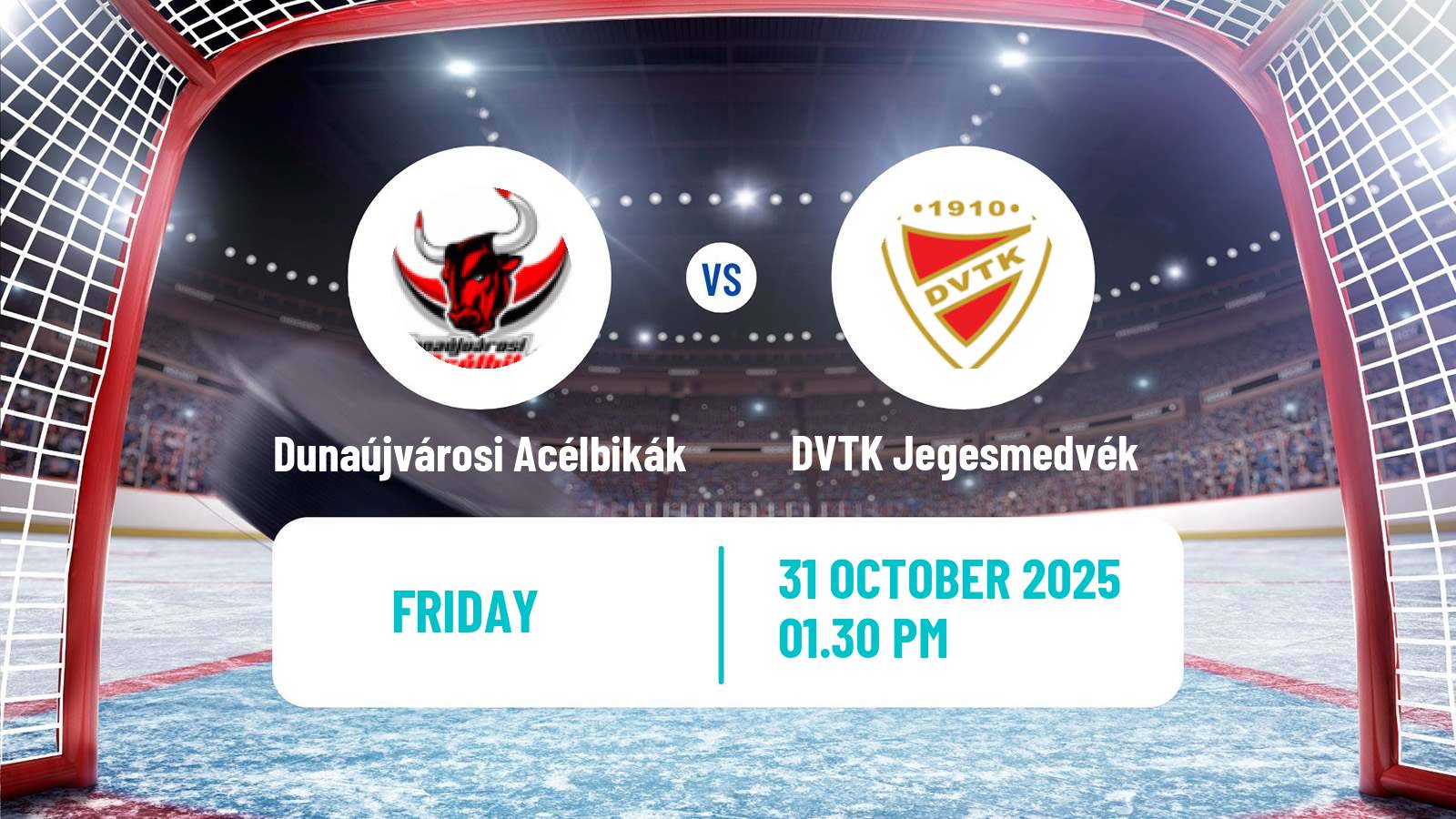 Hockey Hungarian Erste Liga Hockey Dunaújvárosi Acélbikák - DVTK Jegesmedvék