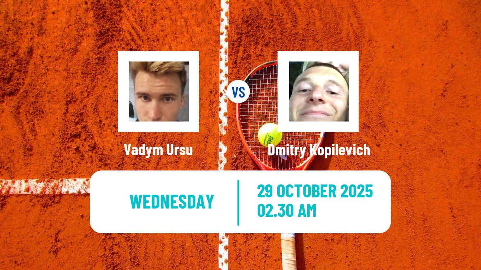 Tennis ITF M15 Sharm Elsheikh 16 Men Vadym Ursu - Dmitry Kopilevich